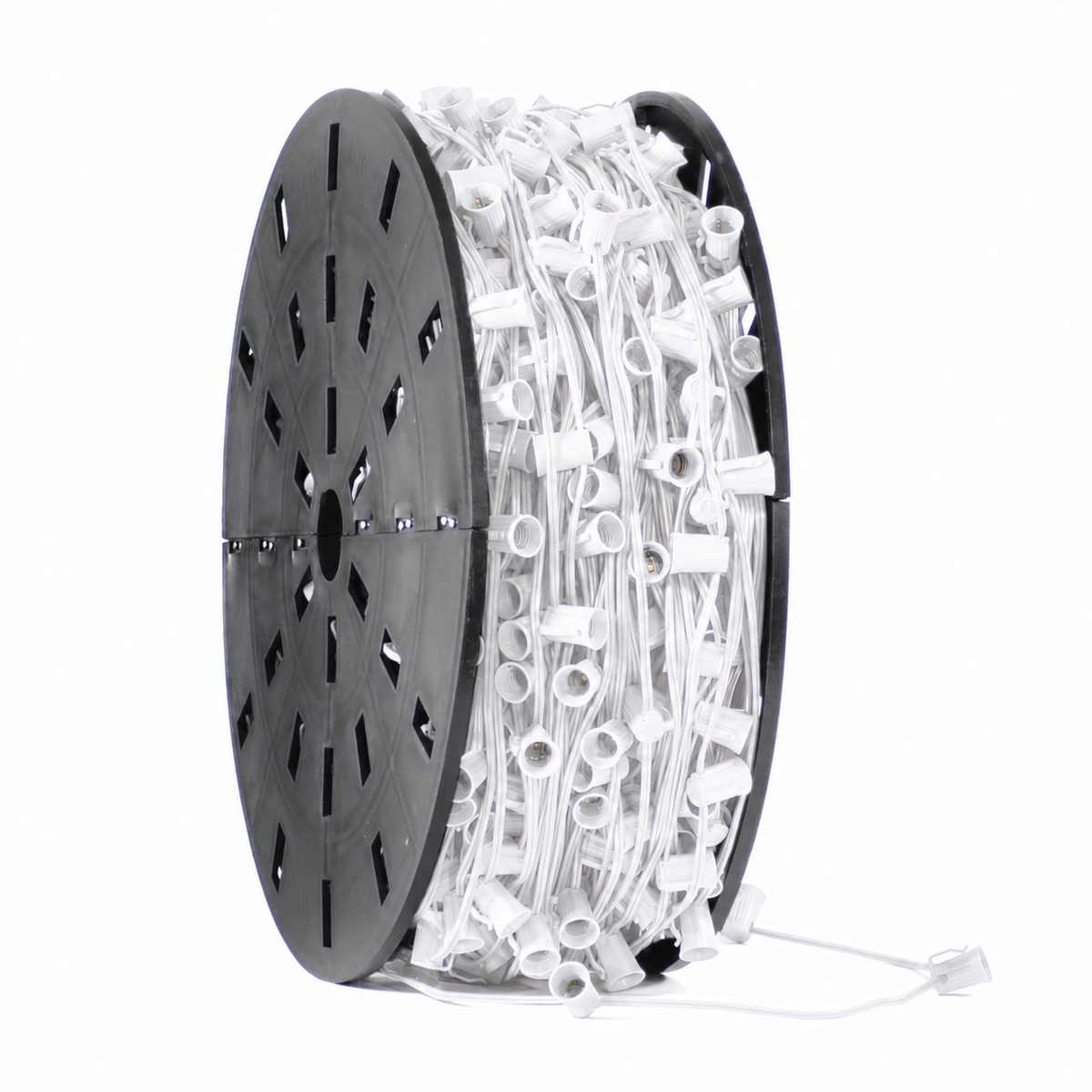 C9 Light Stringer Bulk Spool | E17 Sockets | SPT-1 Wire | 1000 Feet