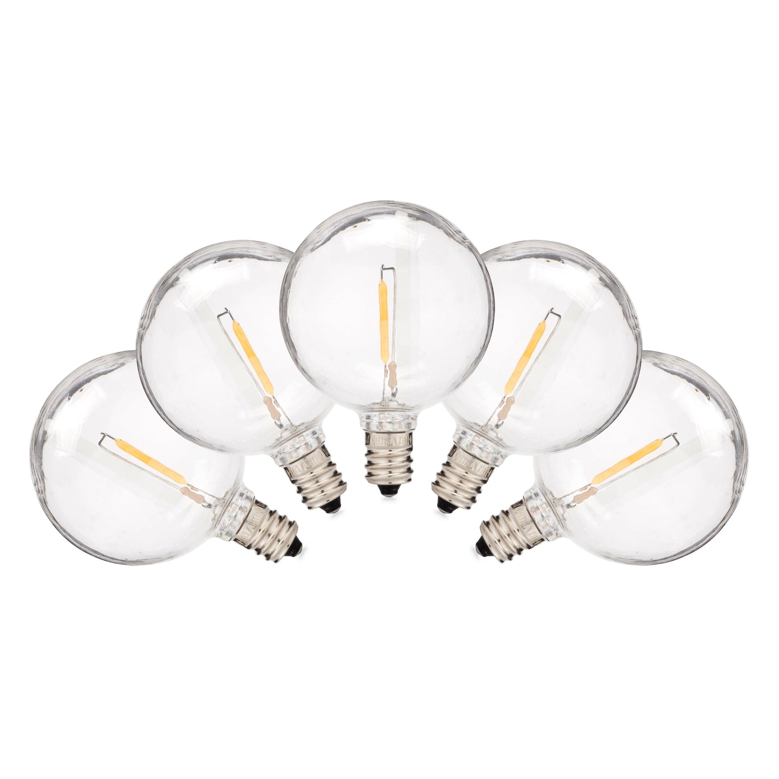 LED Filament G50 Bulbs | 25 Pack - HLO Lighting
