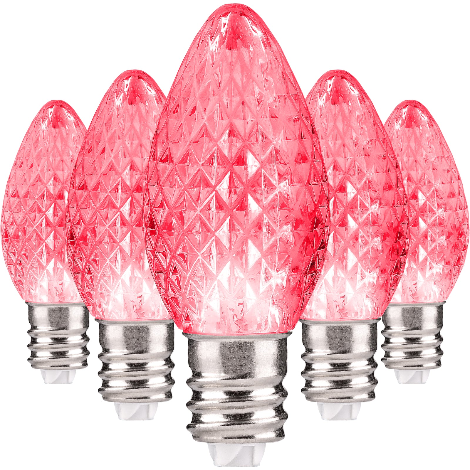 C7 LED Christmas Light Bulbs | Faceted