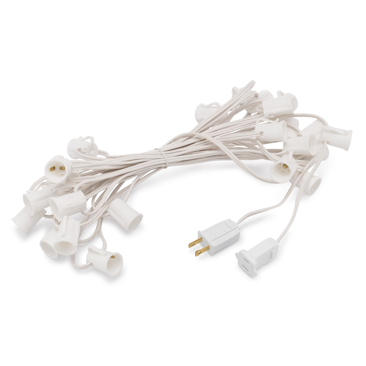 C7 Light Stringers With E12 Sockets | SPT-1 Wire - HLO Lighting