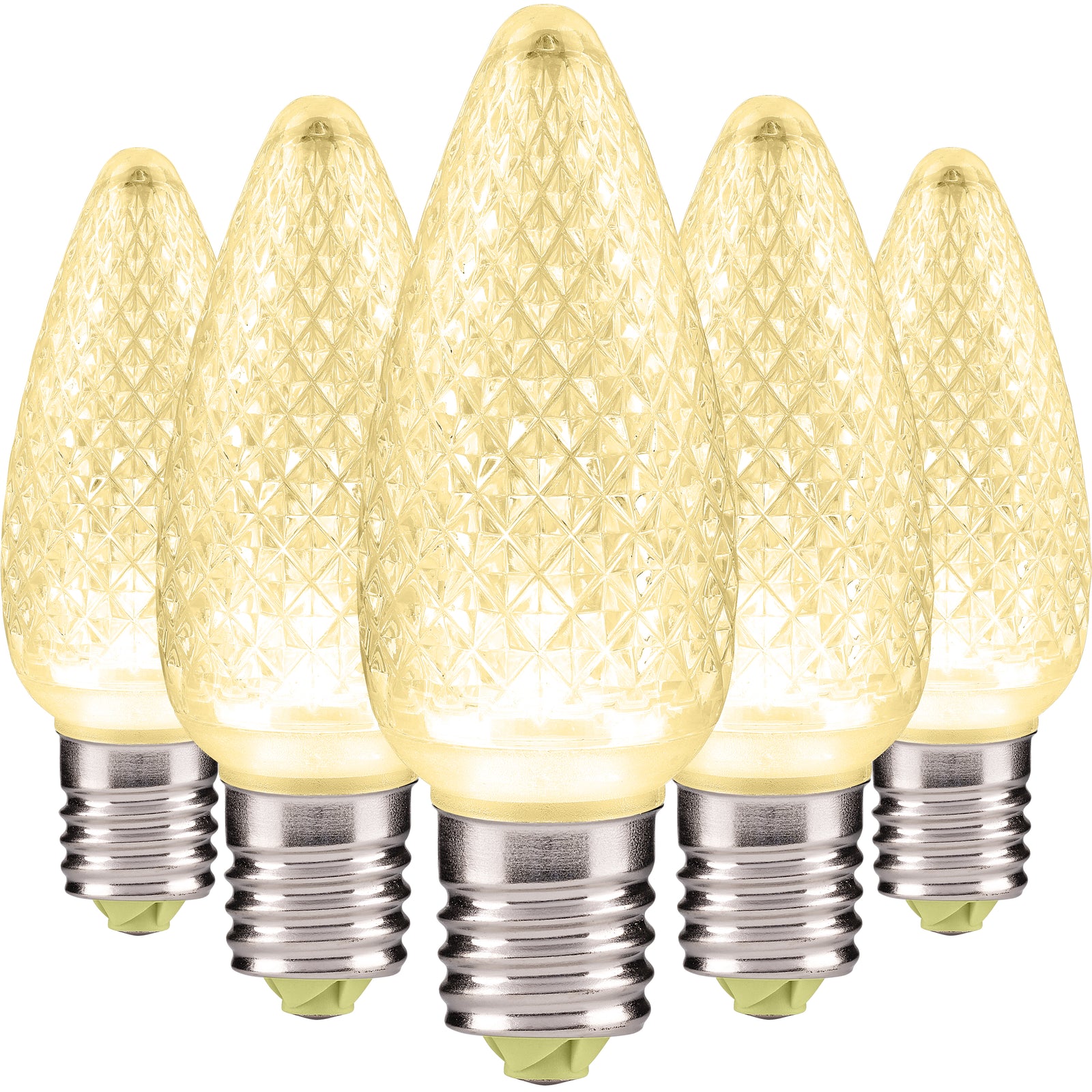 C9 LED Christmas Light Bulbs | Faceted