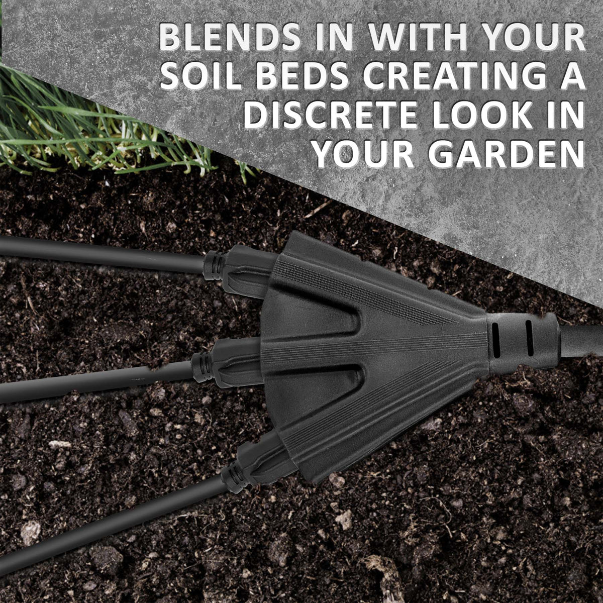 Black Outdoor Extension Cords | Perfect For Lawn & Landscape Lighting - HLO Lighting