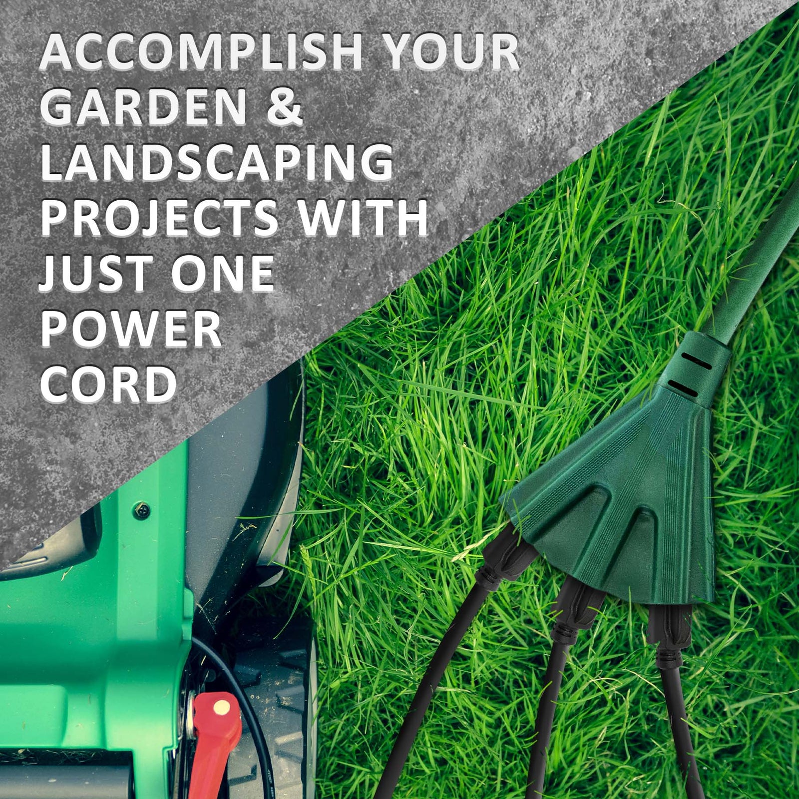 Green Outdoor Extension Cords | Perfect For Lawn & Landscape Lighting - HLO Lighting
