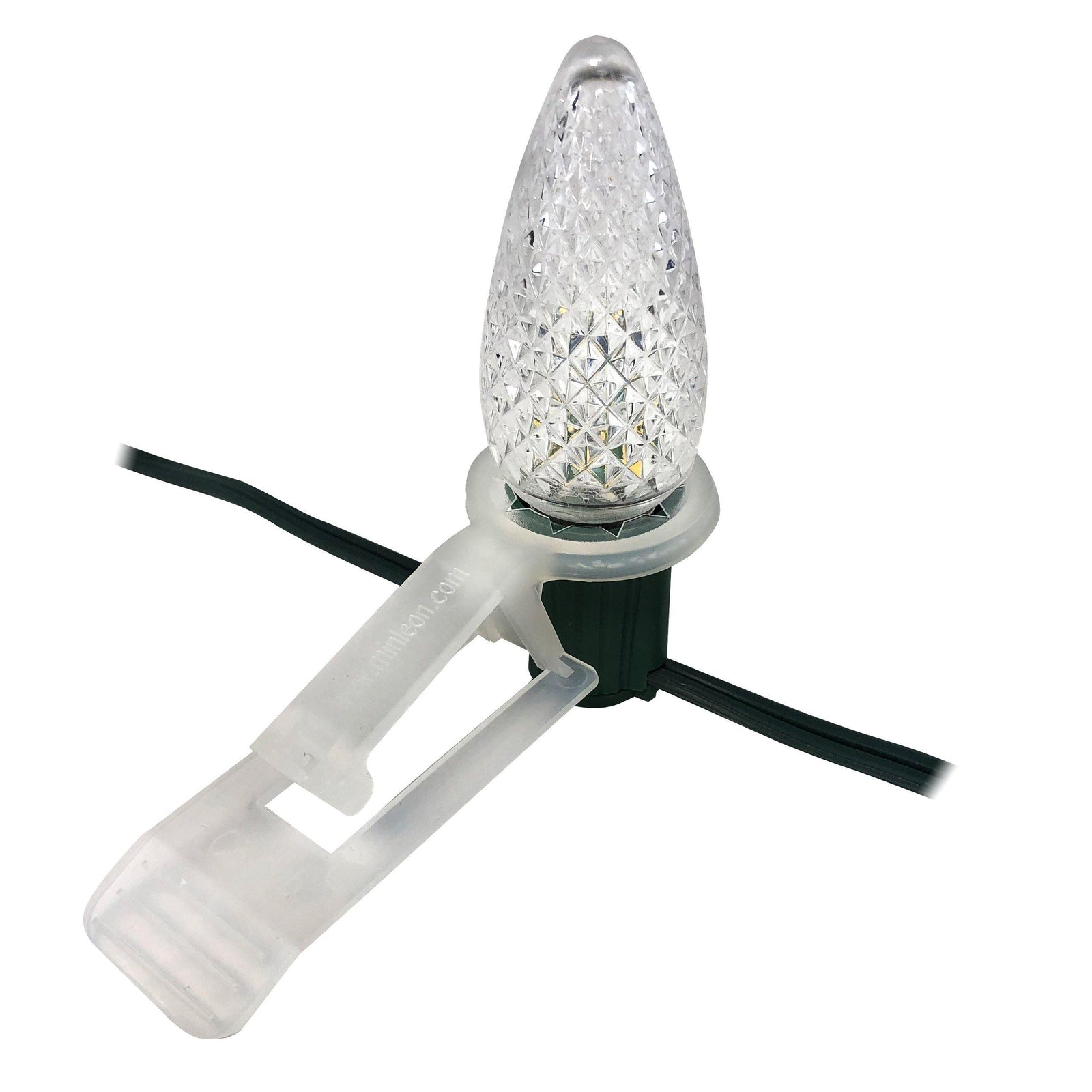 100 Pack of V2 Christmas Light Clips For C9 Bulbs & Sockets - HLO Lighting