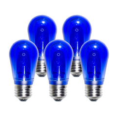 S14 LED Festive Bulbs | Smooth | E26 Base - Large Bulbs Fit Standard Lamp Sockets