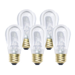 S14 LED Festive Bulbs | Smooth | E26 Base - Large Bulbs Fit Standard Lamp Sockets