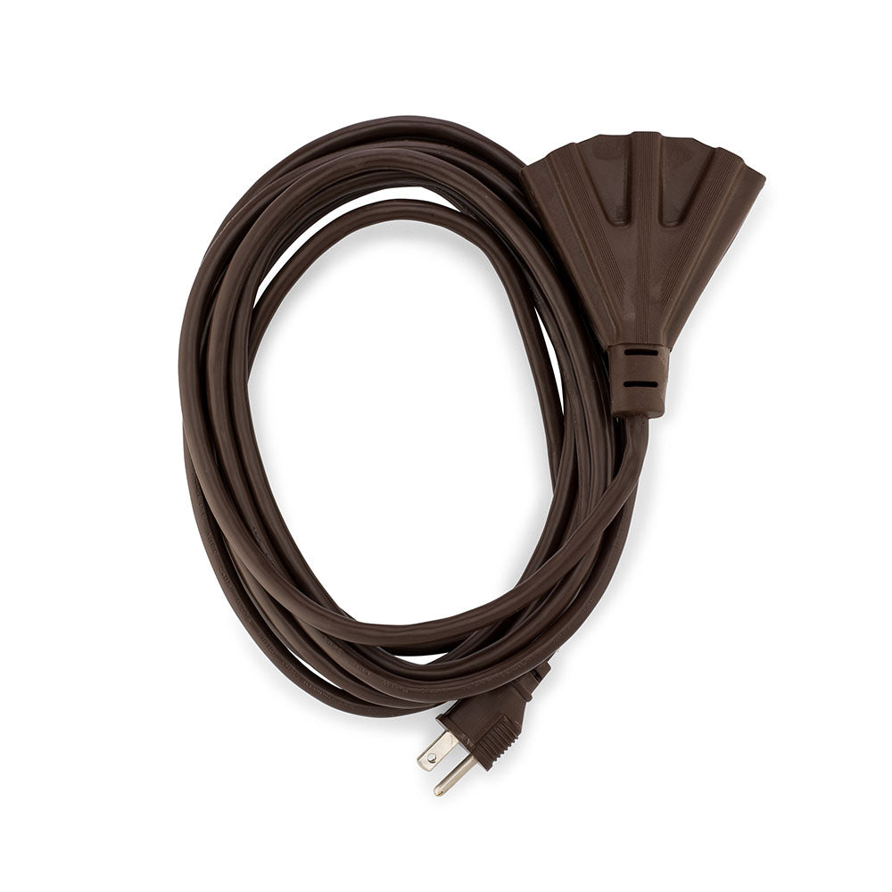 Brown Outdoor Extension Cords | Perfect For Lawn & Landscape Lighting
