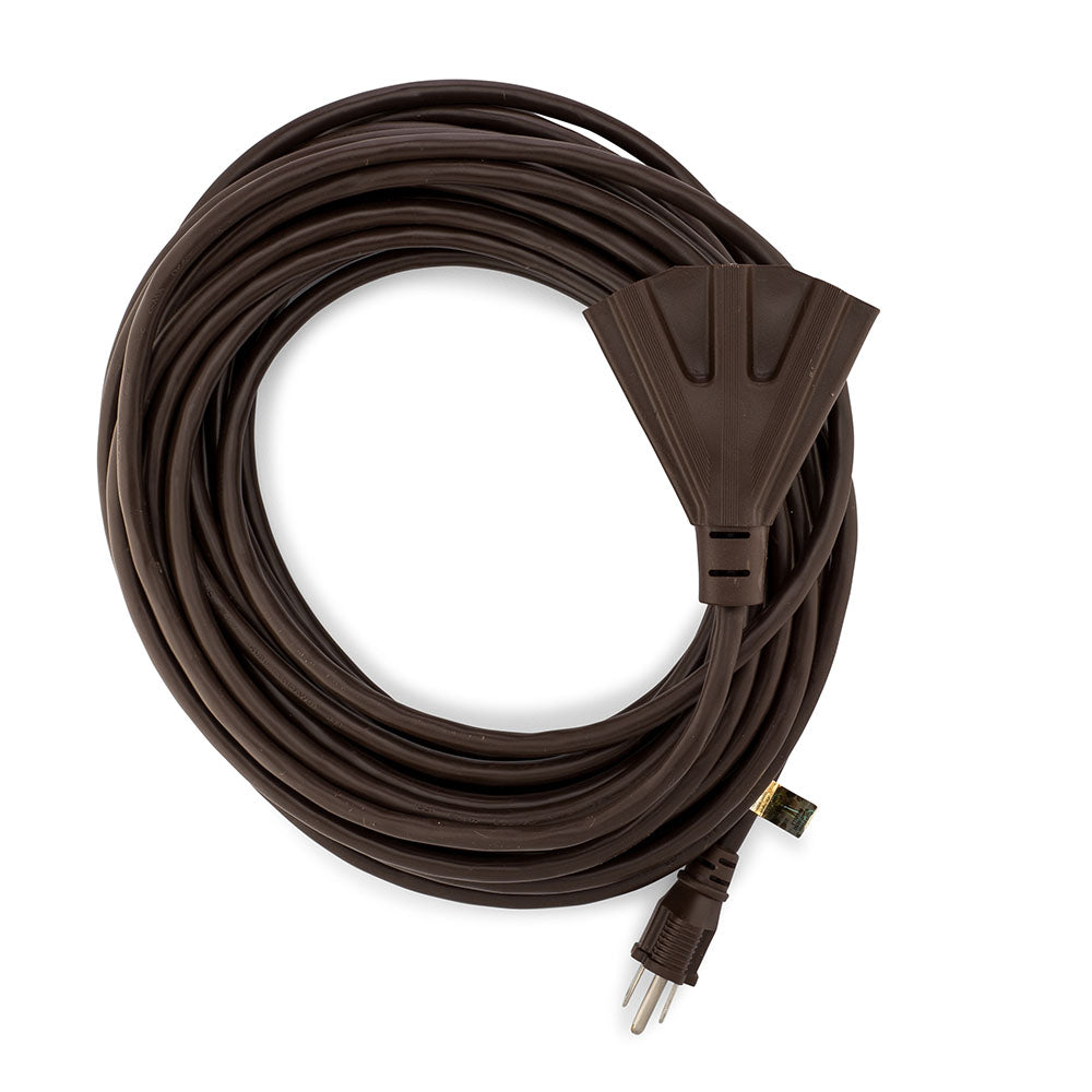 Brown Outdoor Extension Cords | Perfect For Lawn & Landscape Lighting