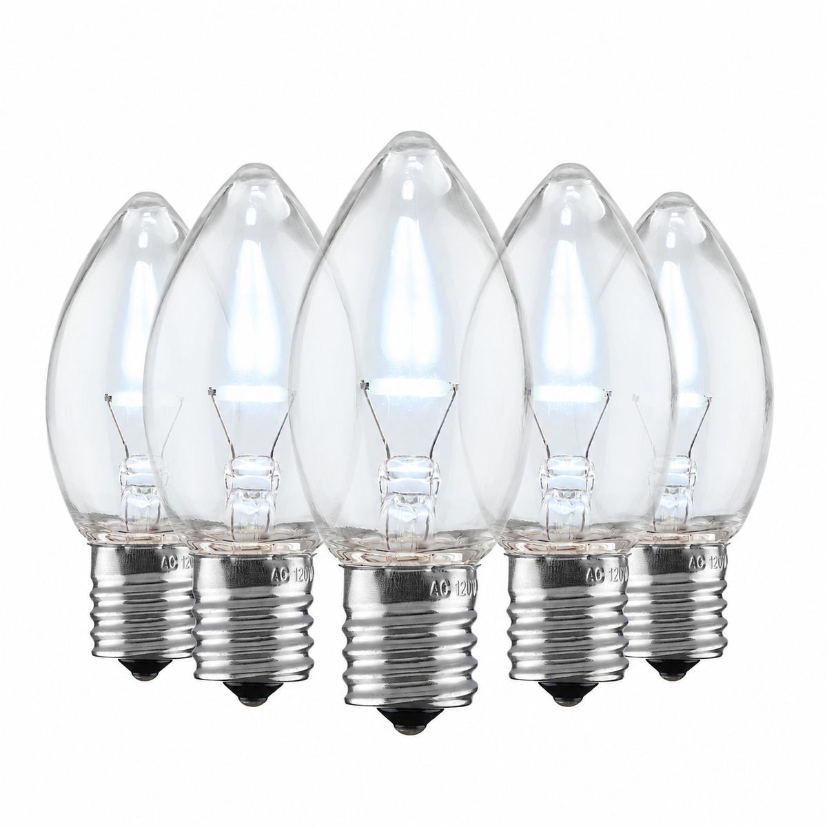 *Clearance* GLASS C9 LED Filament Bulbs | LED C9 Christmas Lights