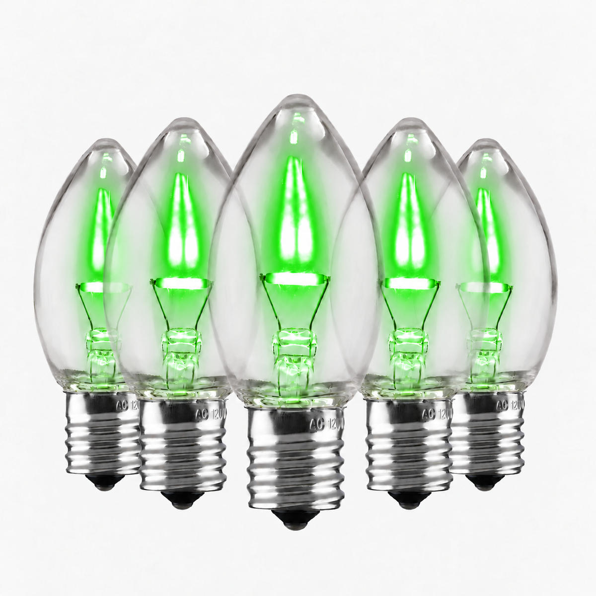 *Clearance* GLASS C9 LED Filament Bulbs | LED C9 Christmas Lights