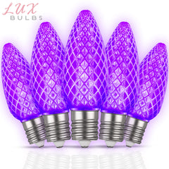 C9 LUX LED Christmas Light Bulbs | Faceted Pro Series