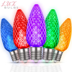 C9 LUX LED Christmas Light Bulbs | Faceted Pro Series