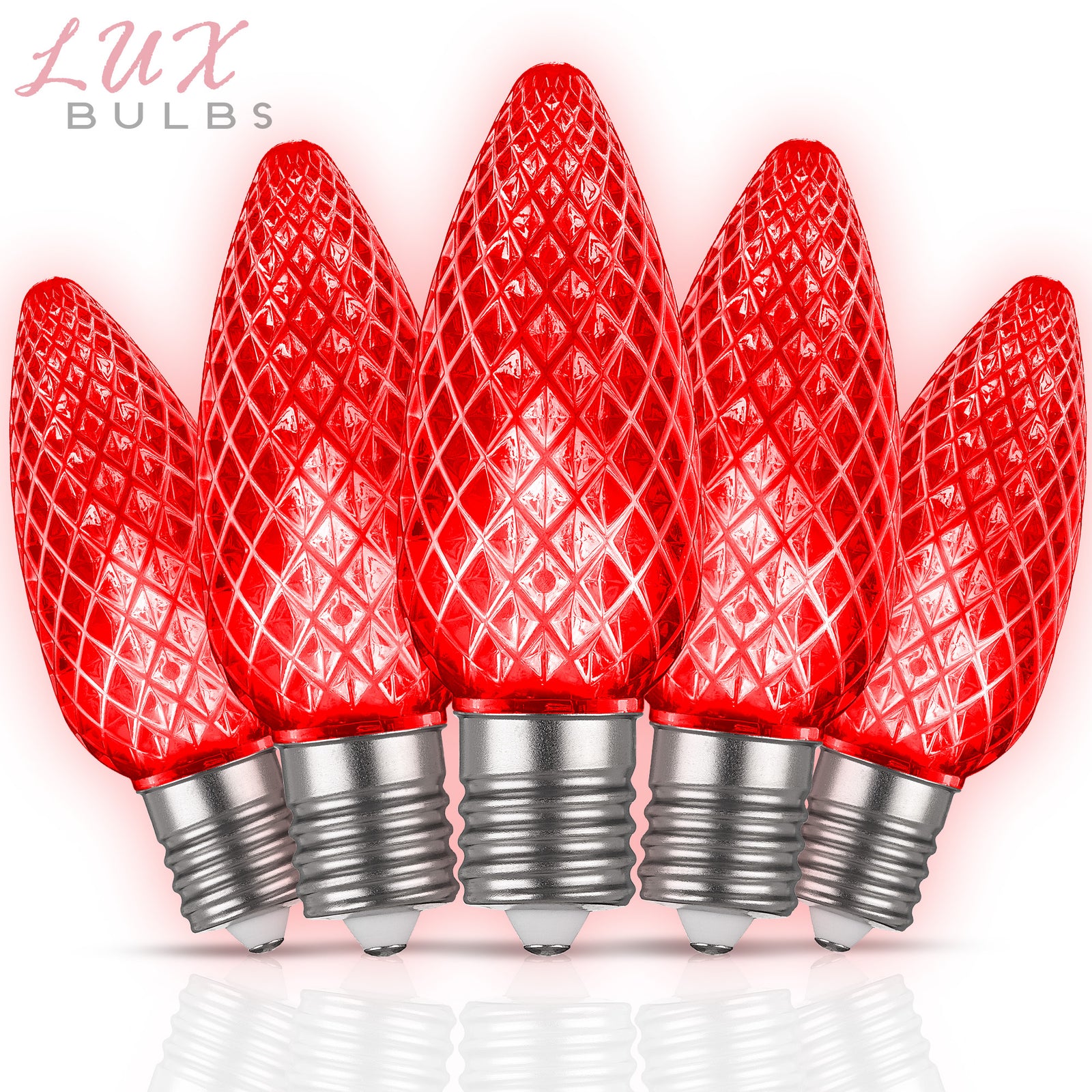 C9 LUX LED Christmas Light Bulbs | Faceted Pro Series