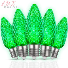 C9 LUX LED Christmas Light Bulbs | Faceted Pro Series