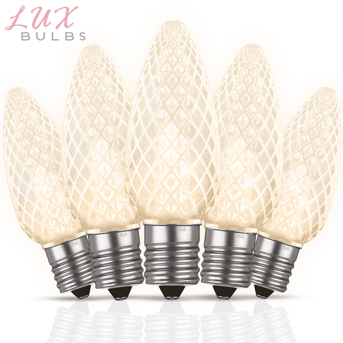 C9 LUX LED Christmas Light Bulbs | Faceted Pro Series