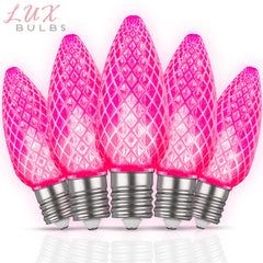 C9 LUX LED Christmas Light Bulbs | Faceted Pro Series