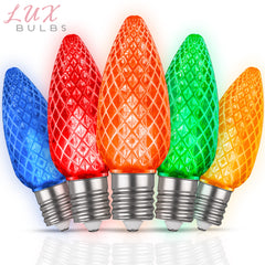 C9 LUX LED Christmas Light Bulbs | Faceted Pro Series