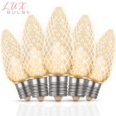 C9 LUX LED Christmas Light Bulbs | Faceted Pro Series
