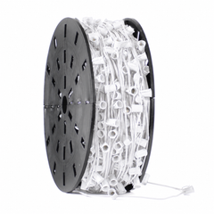 C9 Light Stringer Bulk Spool | E17 Sockets | SPT-1 Wire | 1000 Feet