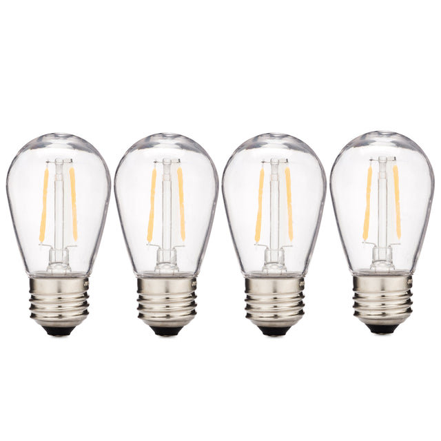 S14 LED Filament Bulbs | Sun Warm White Patio Light Replacement Bulbs - HLO Lighting