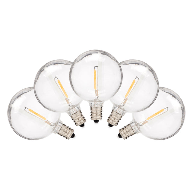 LED Filament G50 Bulbs | 25 Pack - HLO Lighting