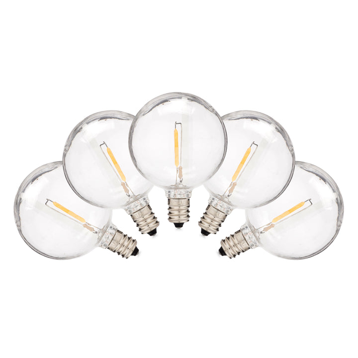 LED Filament G50 Bulbs | 25 Pack - HLO Lighting