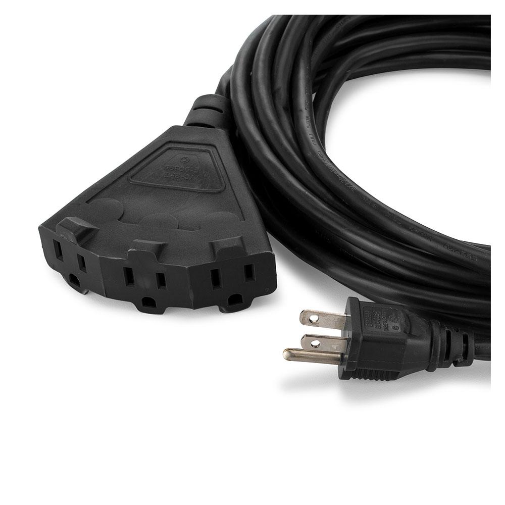 Black Outdoor Extension Cords · Perfect For Lawn & Landscape Lighting - HLO Lighting
