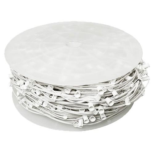 C9 Light Stringer Bulk Spool | 15-Inch Spacing E17 Sockets | SPT-2 Wire | 1000 Feet - HLO Lighting