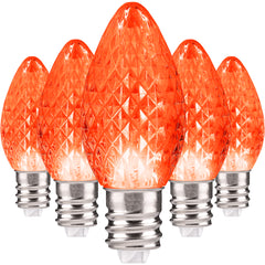 C7 LED Christmas Light Bulbs | Faceted