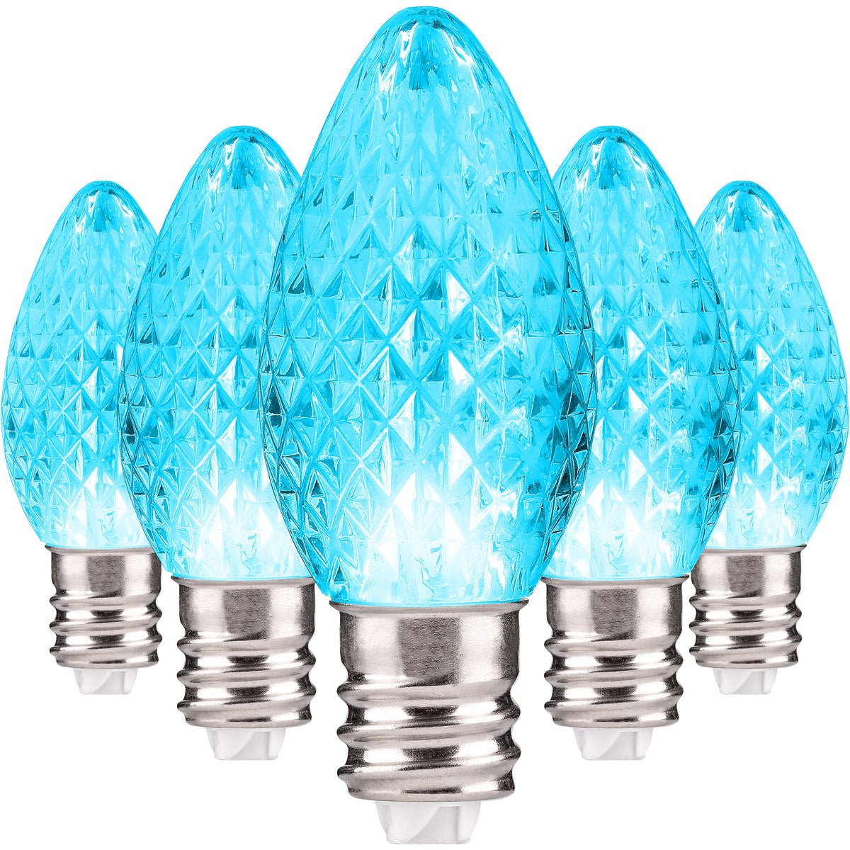 C7 LED Christmas Light Bulbs | Faceted