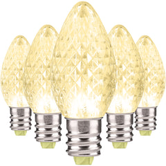 C7 LED Christmas Light Bulbs | Faceted