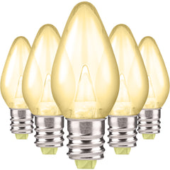 Box of Warm White C7 LED Light Bulbs