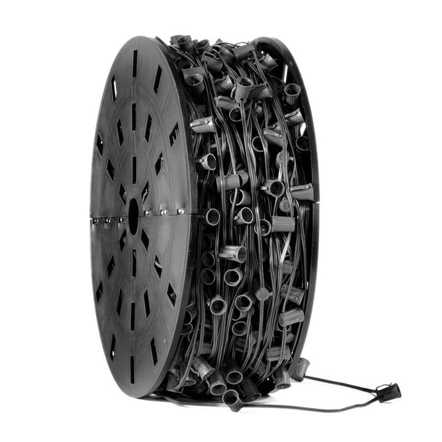 C7 Light Stringer Bulk Spool | E12 Sockets | SPT-1 Wire | 1000 Feet