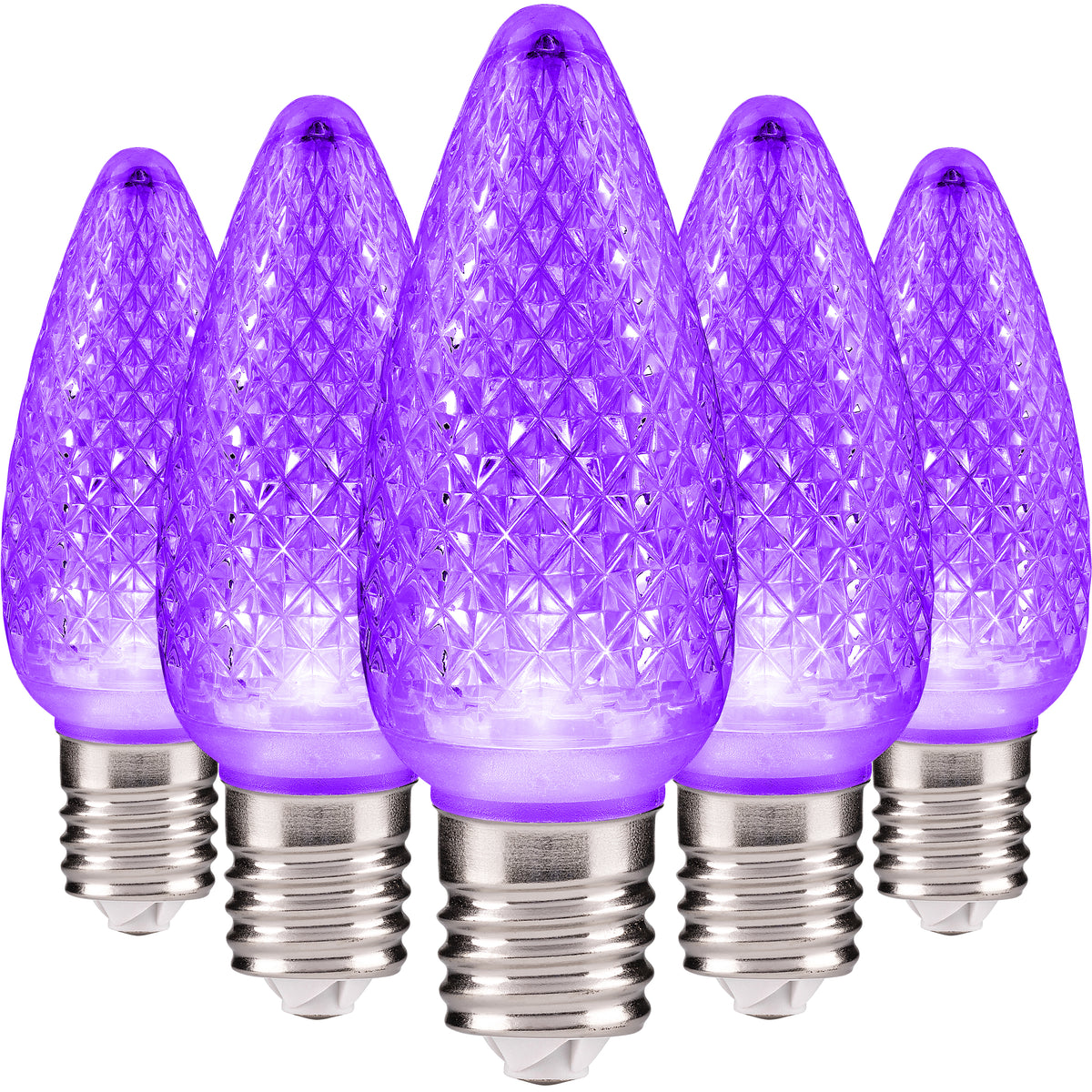 C9 LED Christmas Light Bulbs | Faceted