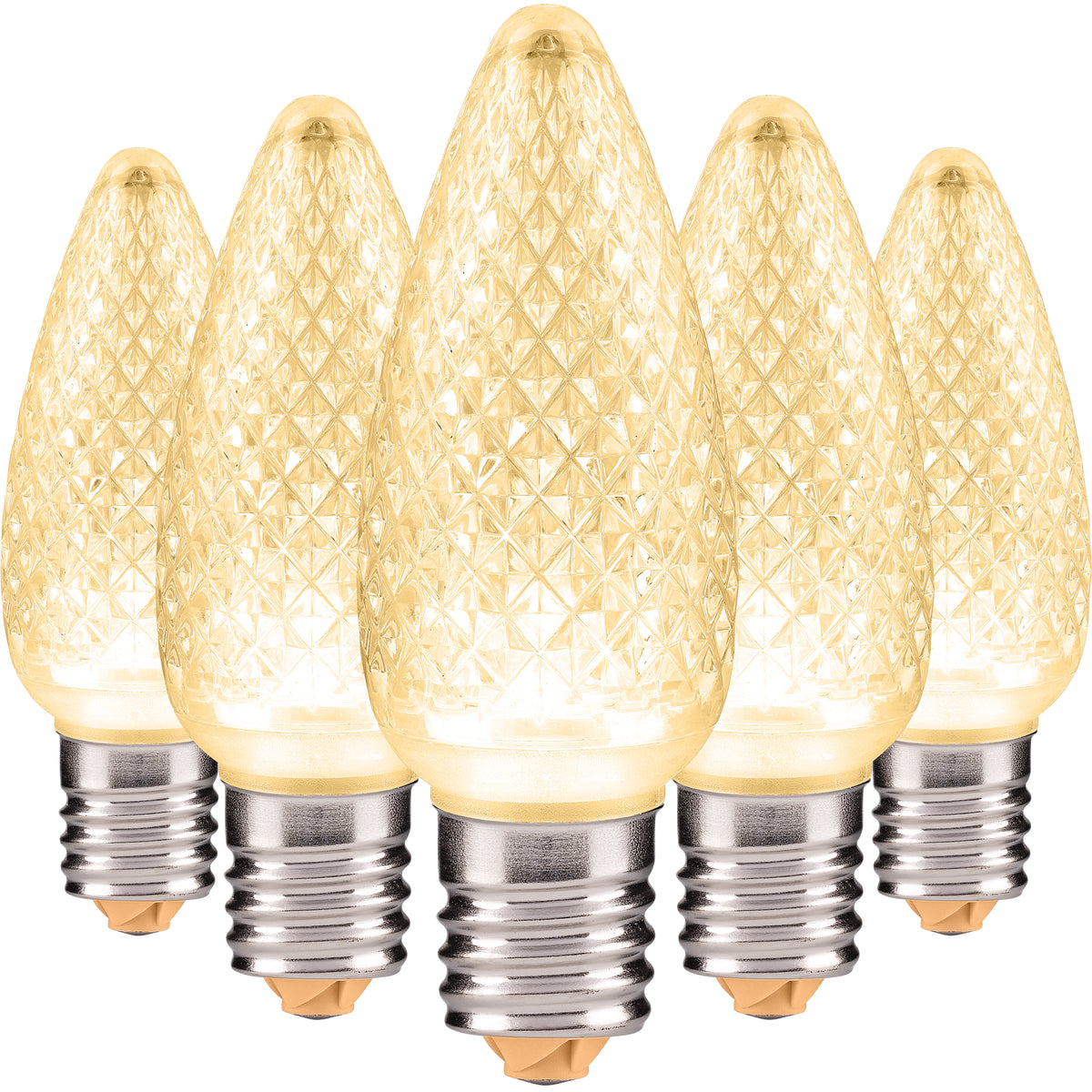 C9 LED Christmas Light Bulbs | Faceted