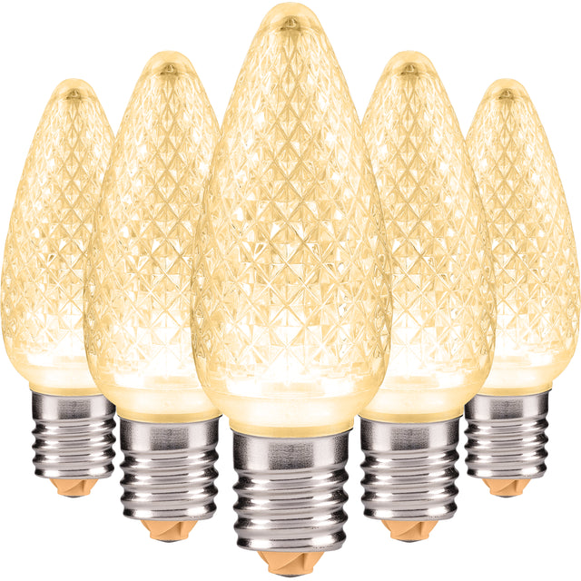 C9 LED Christmas Light Bulbs | Faceted