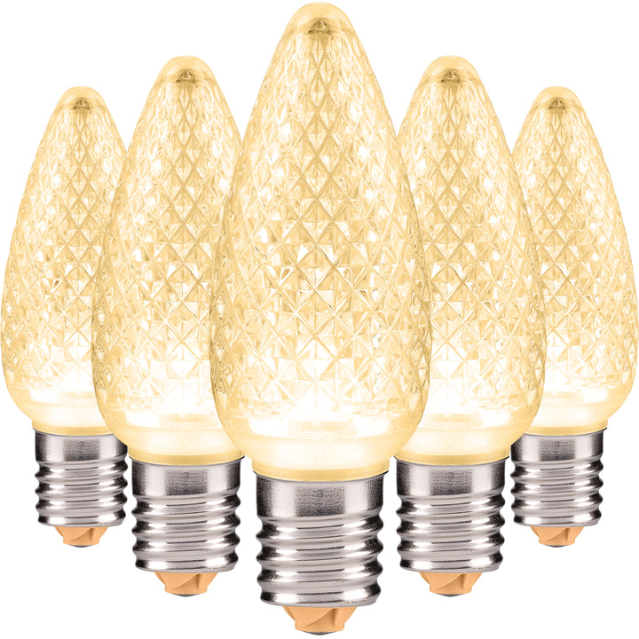 C9 LED Christmas Light Bulbs | Faceted