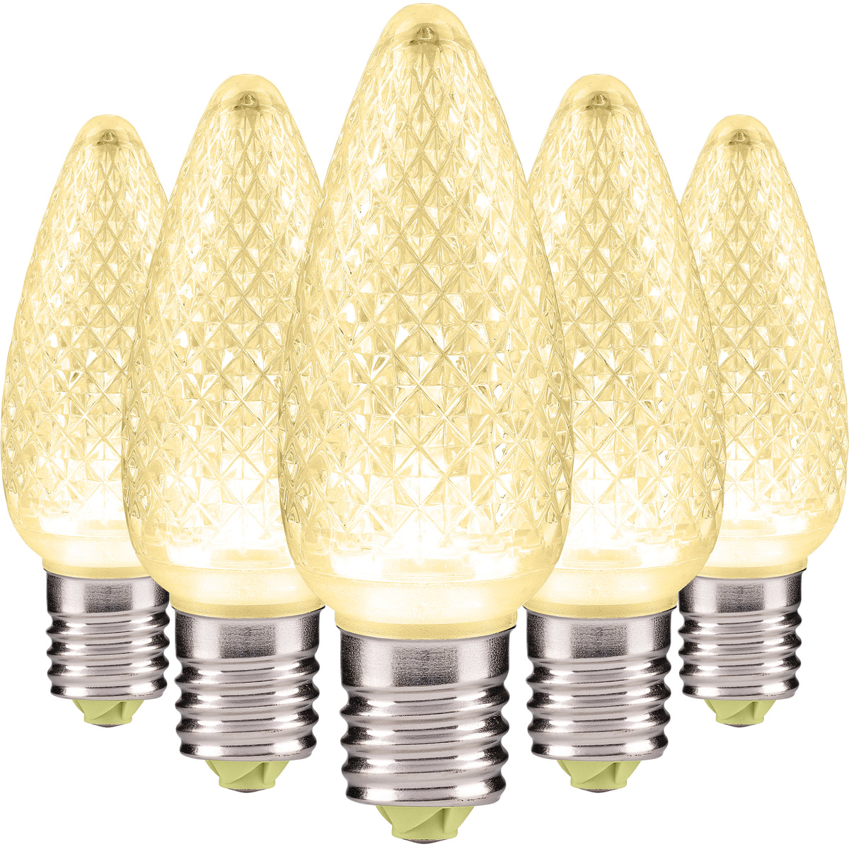 C9 LED Christmas Light Bulbs | Faceted