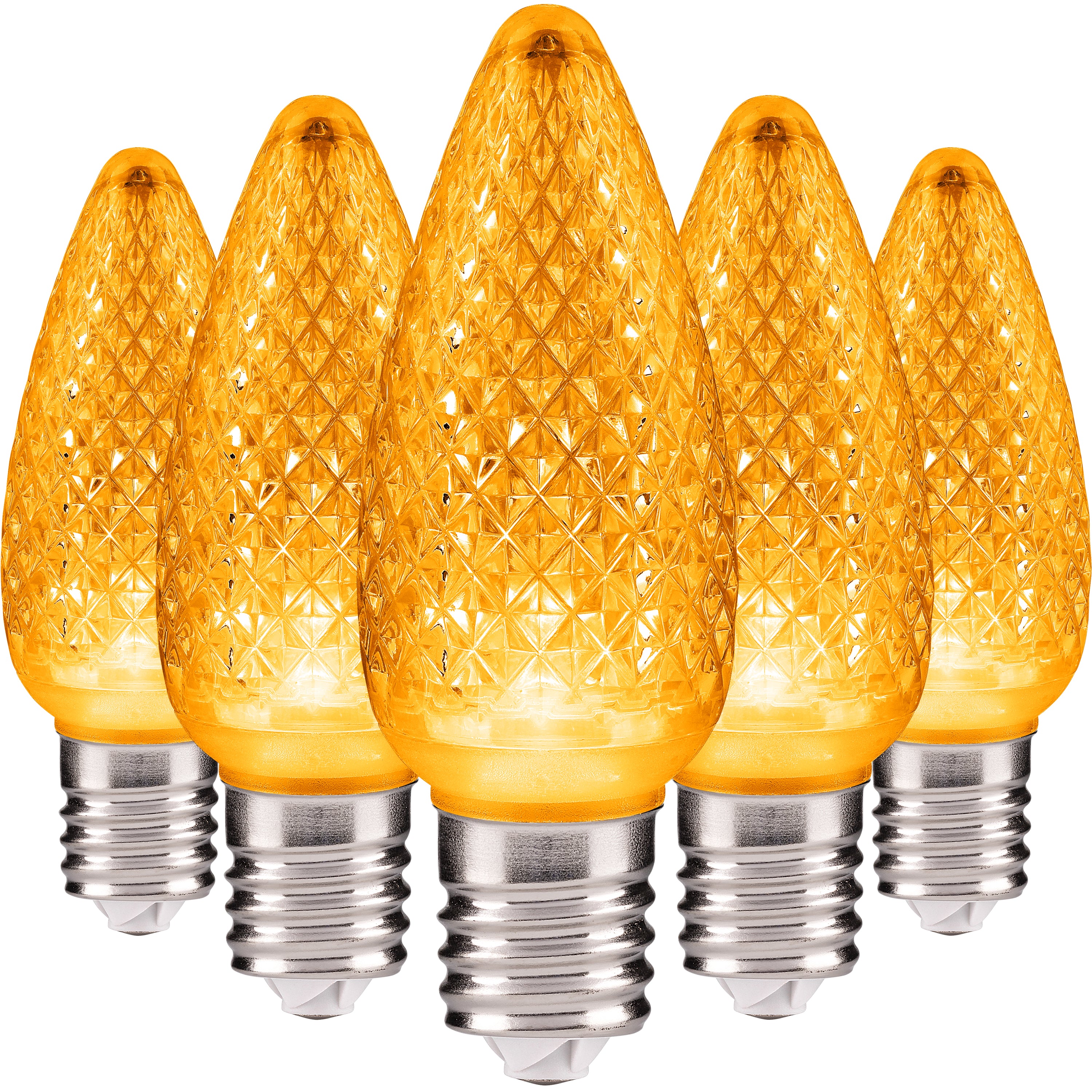 C9 LED Christmas Light Bulbs | Faceted