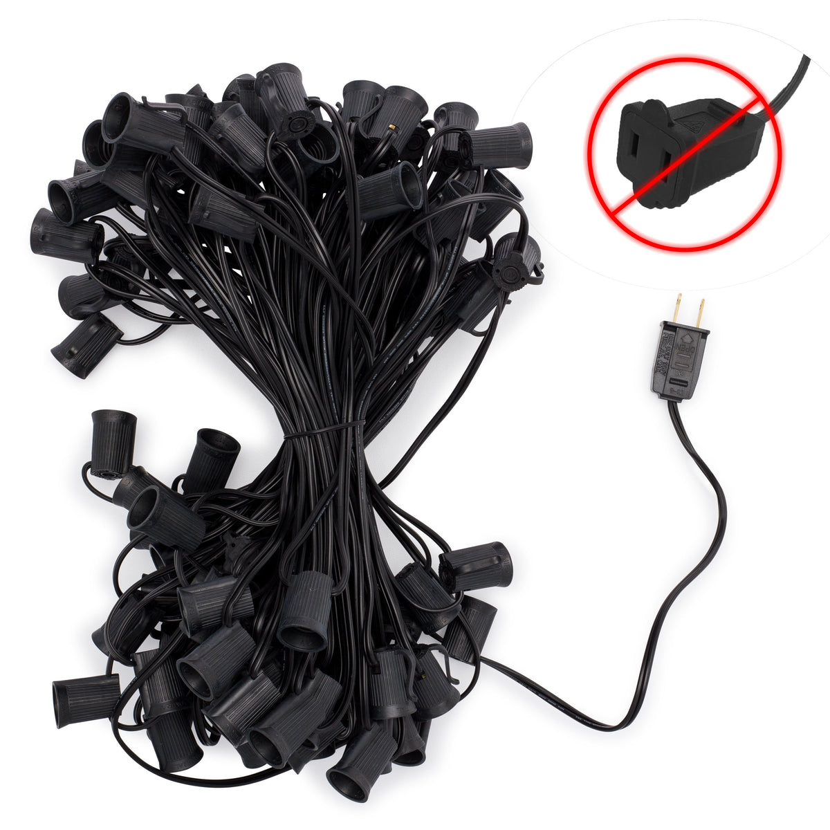 C9 Light Stringers With E17 Sockets | SPT-1 Wire - HLO Lighting