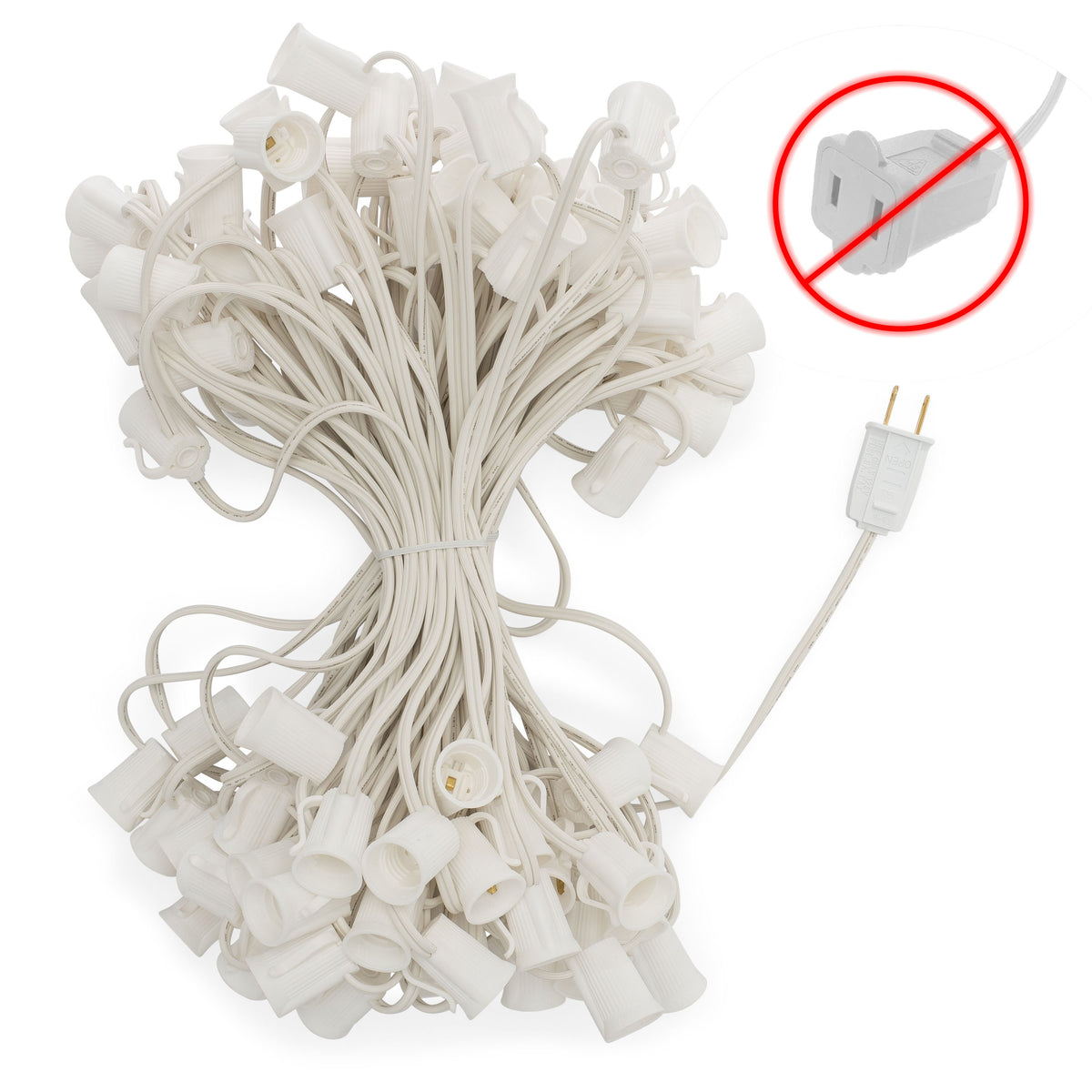 C9 Light Stringers With E17 Sockets | SPT-1 Wire - HLO Lighting
