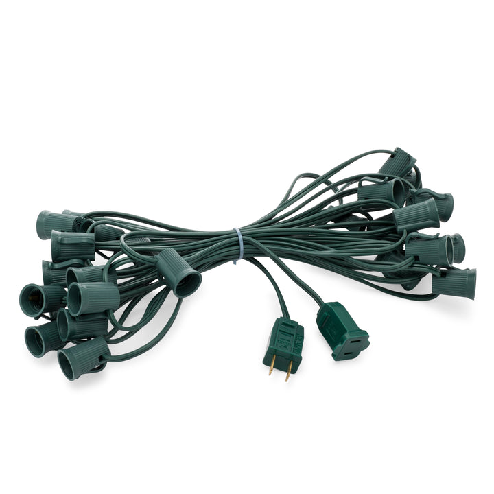 C9 Light Stringers With E17 Sockets | SPT-2 Wire - HLO Lighting