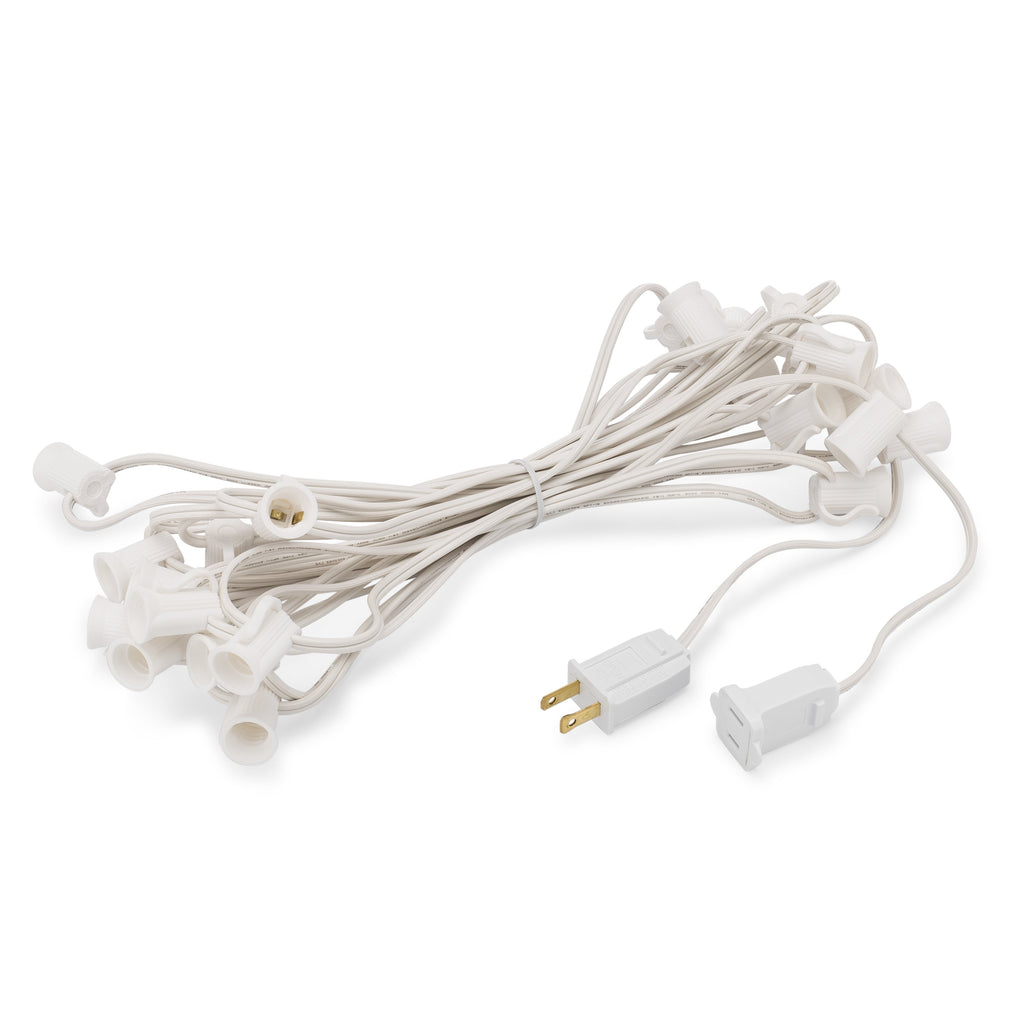 C9 Light Stringers With E17 Sockets | SPT-2 Wire – HLO Lighting