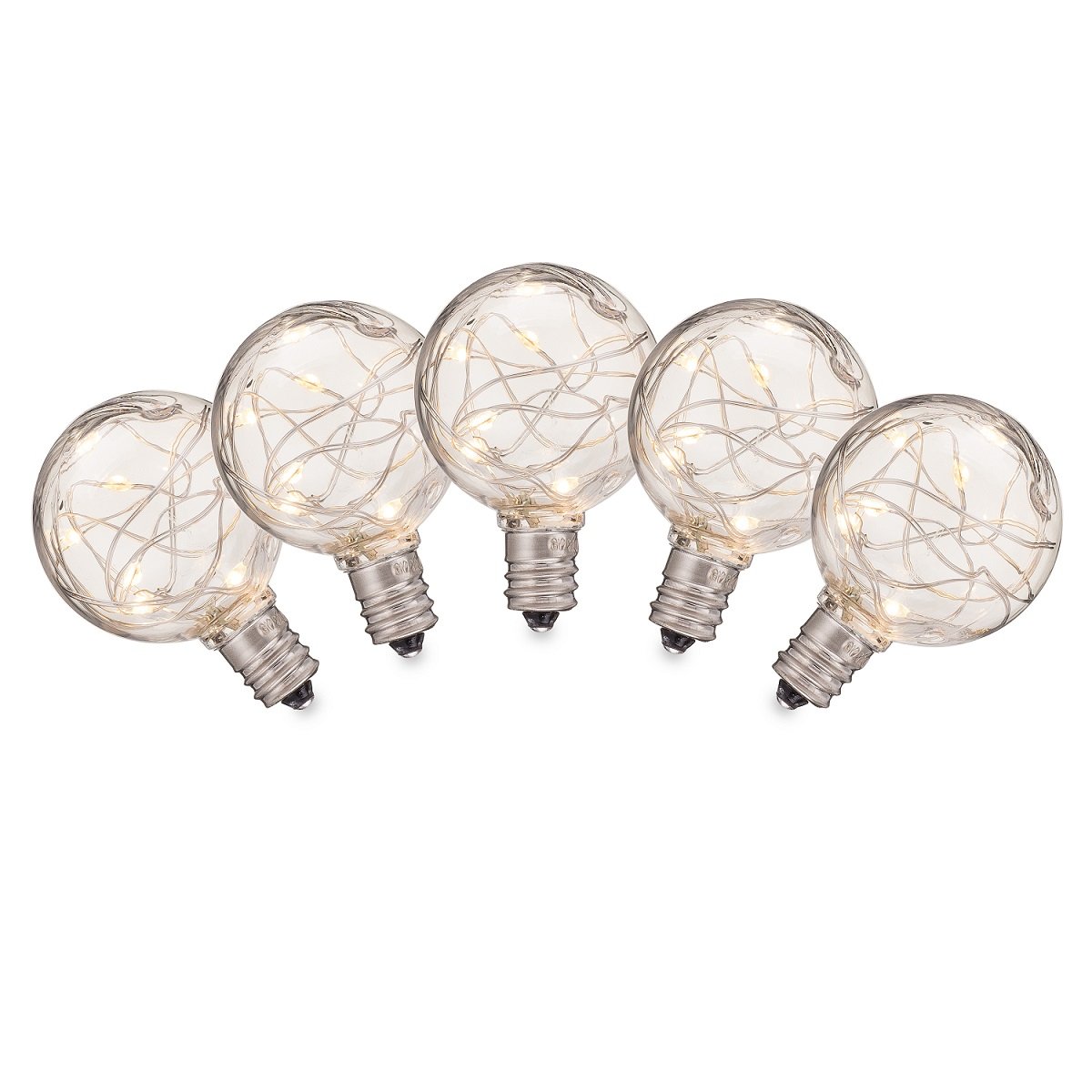 G40 LED Fairy Light Bulbs · 12 Pack of C7 Lights - HLO Lighting