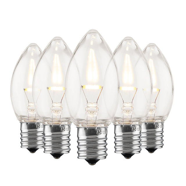 C9 LED Filament Bulbs | LED C9 Christmas Lights - HLO Lighting