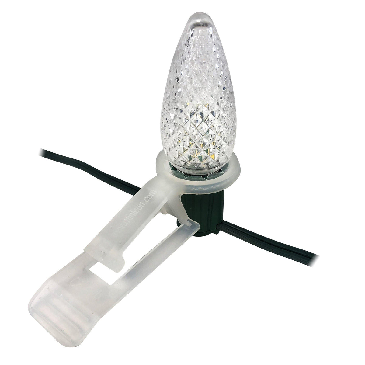 100 Pack of V2 Christmas Light Clips For C9 Bulbs & Sockets - HLO Lighting